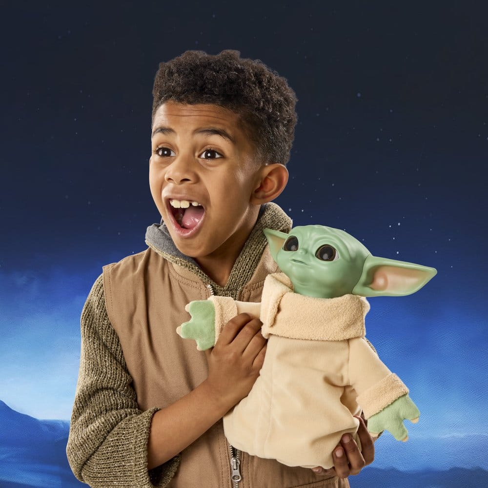 Star Wars Action Buddy Grogu 25 cm - Peluche interattivo Hasbro