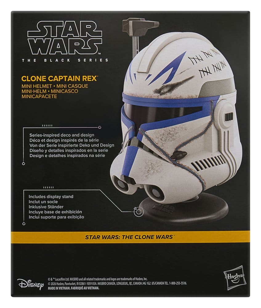 Star Wars: The Clone Wars The Black Series Mini Helmet Clone Captain Rex 15 cm Hasbro
