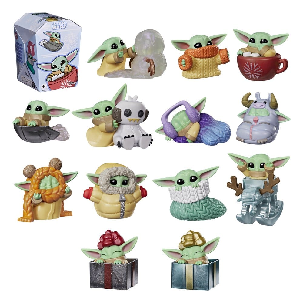 Star Wars Mini Figures 4 cm Grogu Force Freeze Serie 2 Blind Box Display (24) - Hasbro