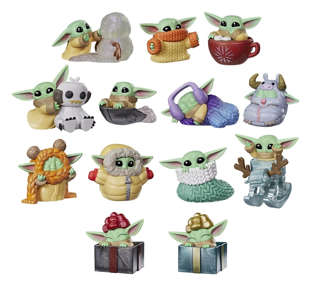 Star Wars Mini Figures 4 cm Grogu Force Freeze Serie 2 Blind Box Display (24) - Hasbro