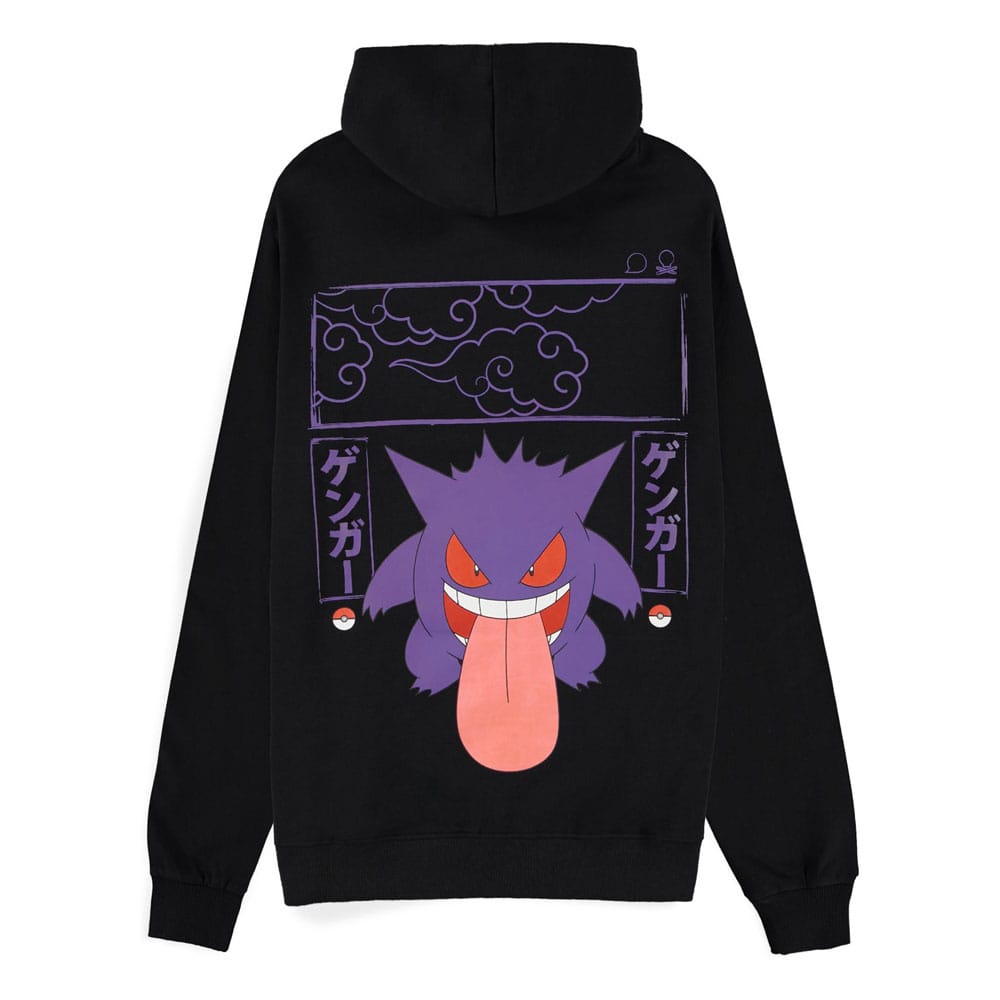 Felpa con cappuccio Pokémon Gengar Taglia S Difuzed