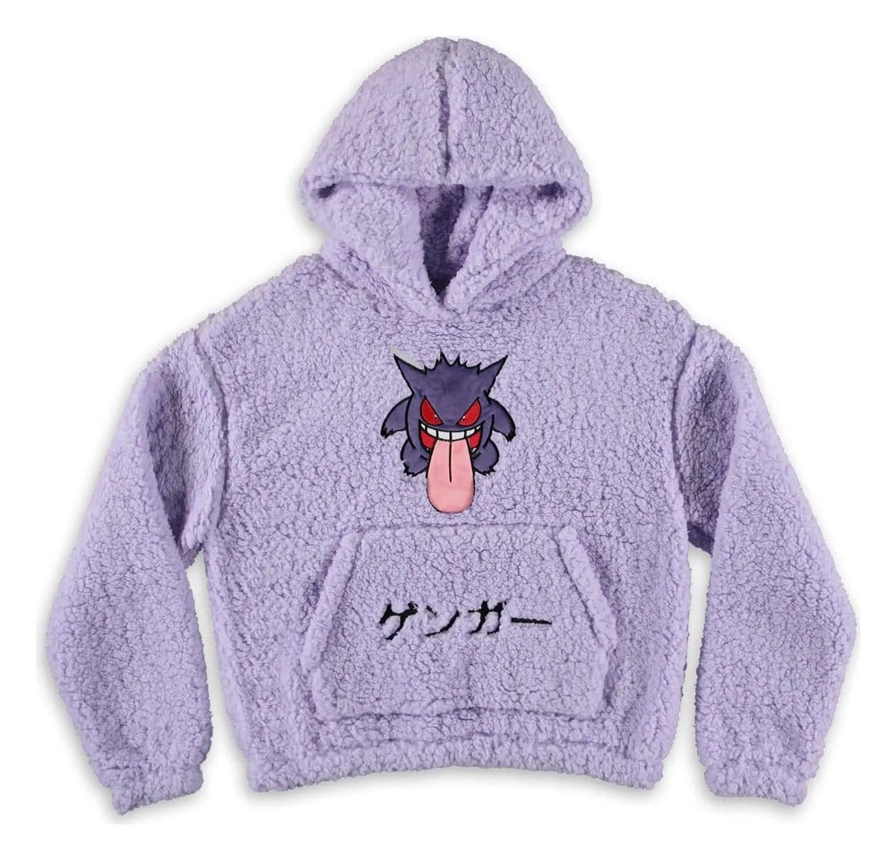 Felpa con cappuccio Pokémon Gengar Teddy Taglia L