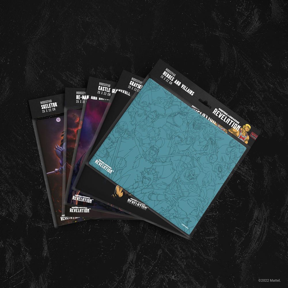 Masters of the Universe: Revelation Tappetino per mouse Eroi e Villain 25x22 cm - heo Games
