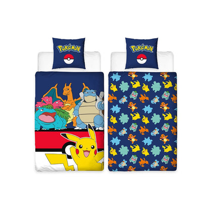 Herding - Pokemon Bed linen Pokemon blue 135 x 200 cm
