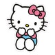Cuscino Sanrio Hello Kitty con Pantaloni Blu 36 cm Herding
