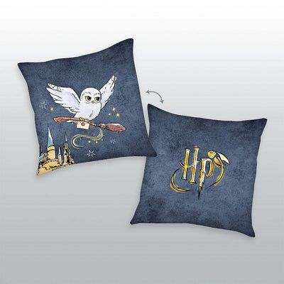 Cuscino Harry Potter Logo e Hedwig 40x40 cm Herding
