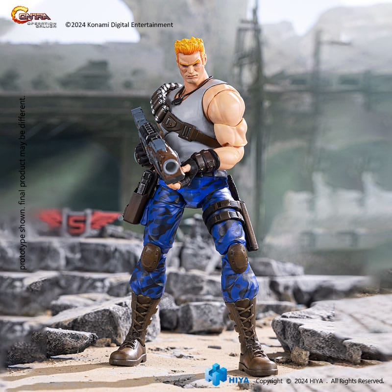 Contra: Operation Galuga - Bill Rizer Action Figure 1/12 16 cm, Hiya Toys