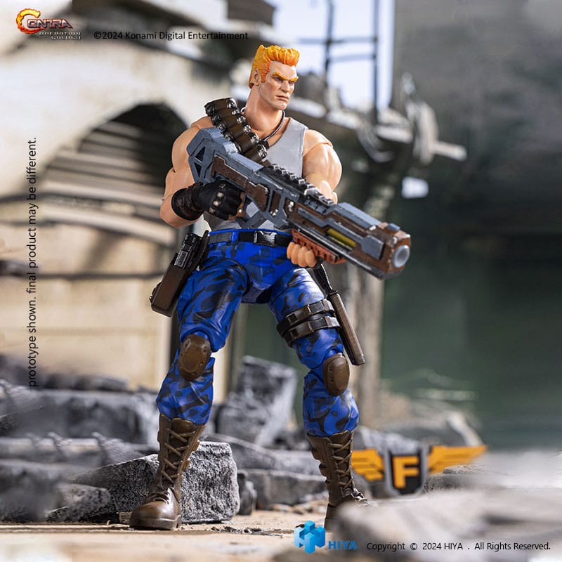 Contra: Operation Galuga - Bill Rizer Action Figure 1/12 16 cm, Hiya Toys