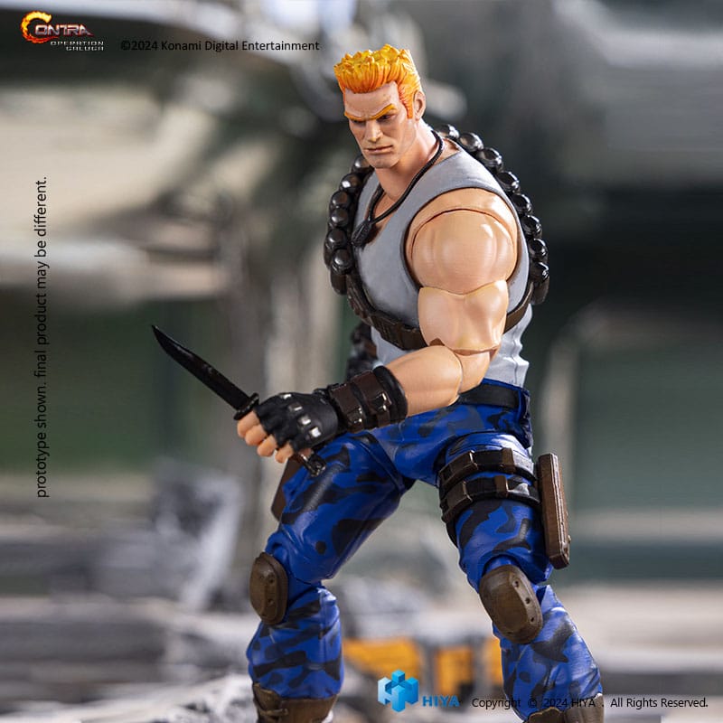 Contra: Operation Galuga - Bill Rizer Action Figure 1/12 16 cm, Hiya Toys