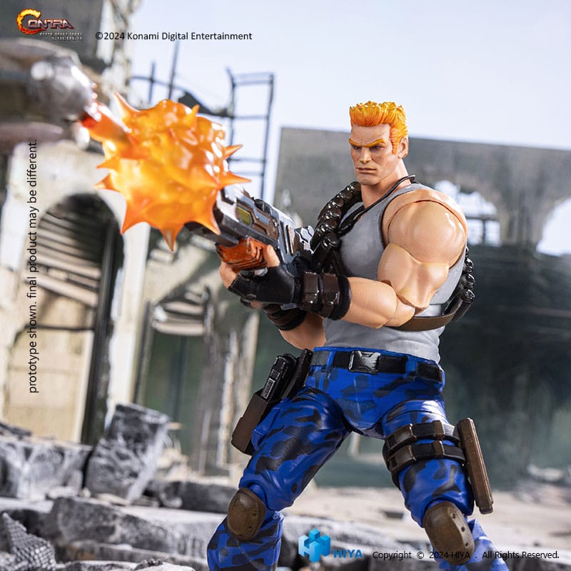 Contra: Operation Galuga - Bill Rizer Action Figure 1/12 16 cm, Hiya Toys