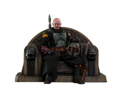 Star Wars The Mandalorian: Boba Fett (Armatura Ridipinta) e Trono – Set da Collezione Action Figure 1/6, Edizione Speciale Hot Toys