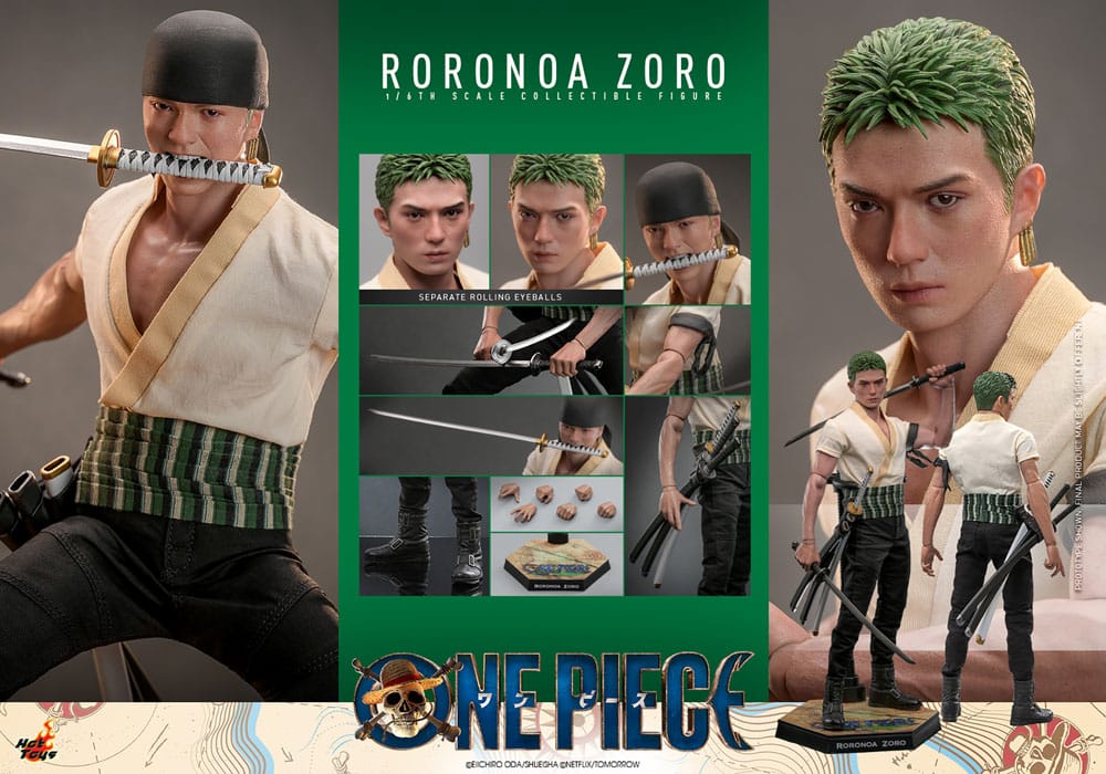 One Piece (Netflix) Action Figure 1/6 Roronoa Zoro 31 cm Hot Toys