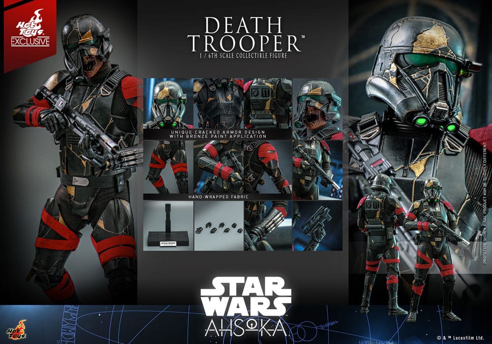 Star Wars Ahsoka Death Trooper Action Figure 1/6 Hot Toys Exclusive 31 cm