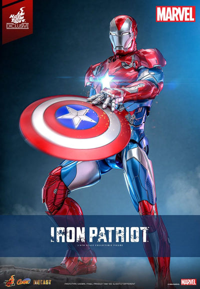 Marvel Comics Iron Patriot 1/6 Diecast Action Figure – Hot Toys Exclusive 32 cm