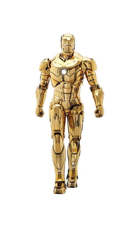 Iron Man Mark III (Gold Color Version) Action Figure 1/6 Diecast Hot Toys Exclusive 33 cm