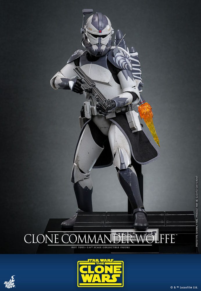Star Wars: The Clone Wars – Action Figure 1/6 Clone Commander Wolffe 30 cm Hot Toys