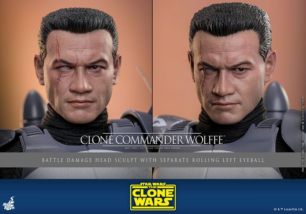 Star Wars: The Clone Wars – Action Figure 1/6 Clone Commander Wolffe 30 cm Hot Toys