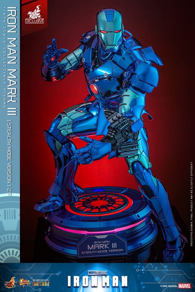 Iron Man Mark III (Stealth Mode Ver.) 2.0 Action Figure 1/6 Diecast 33 cm Hot Toys Exclusive