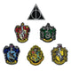 Toppe ricamate Harry Potter Stemmi delle Case, confezione da 6 - Cinereplicas