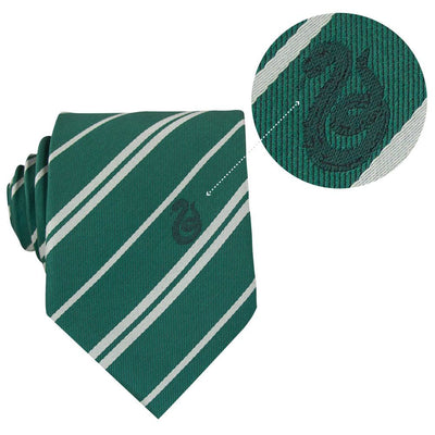 Harry Potter Cravatta Serpeverde con Spilla Metallica - Cinereplicas