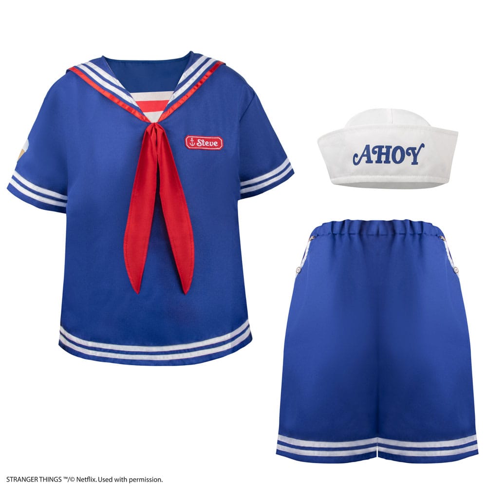Stranger Things: Costume Steve Harrington Scoops Ahoy Taglia S/M - Cinereplicas