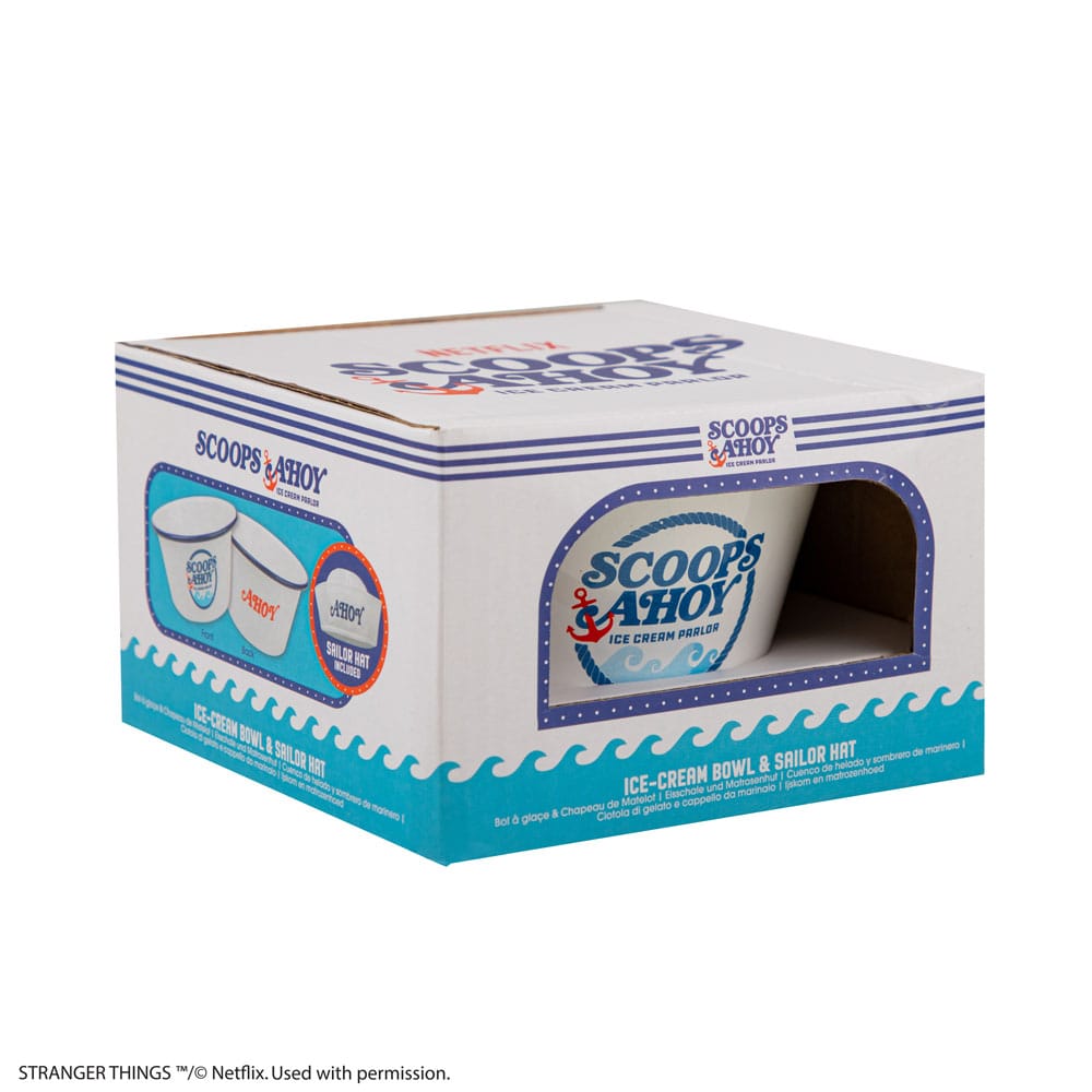 Stranger Things Ciotola Gelato Scoops Ahoy con Cappello da Marinaio - Cinereplicas