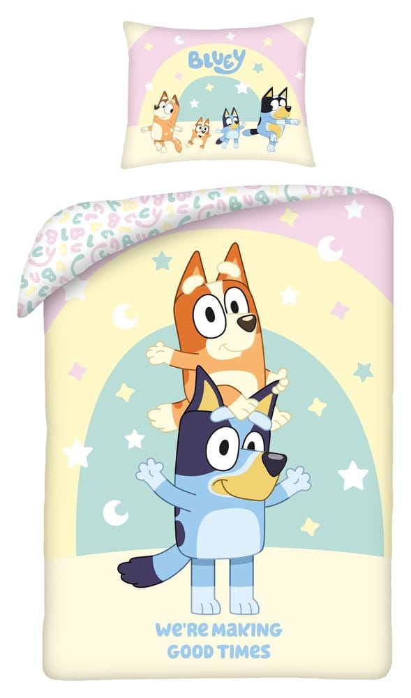 Copripiumino Bluey We're Making Good Times con Federa 160 x 200 cm Halantex