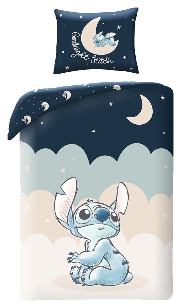 Copripiumino Lilo & Stitch Goodnight Stitch 140 x 200 cm con Federa 70 x 90 cm Halantex