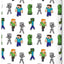 Minecraft Lenzuolo con angoli 90 x 200 cm Halantex