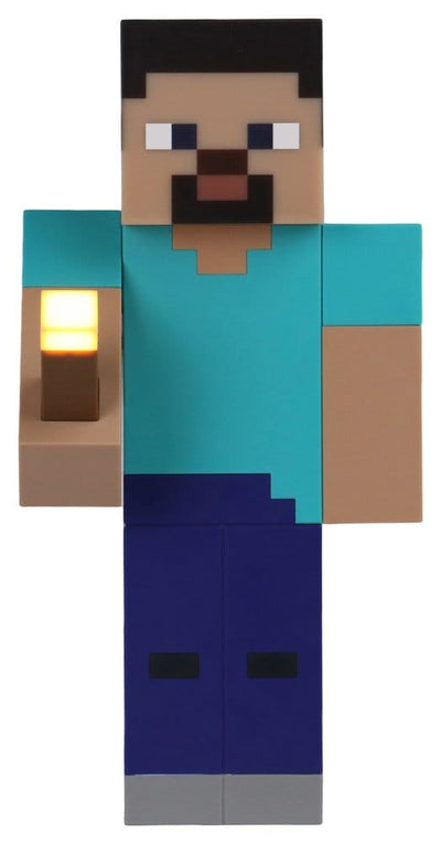 Minecraft Torcia Luminosa Steve 26 cm – Lampada con licenza ufficiale Halantex
