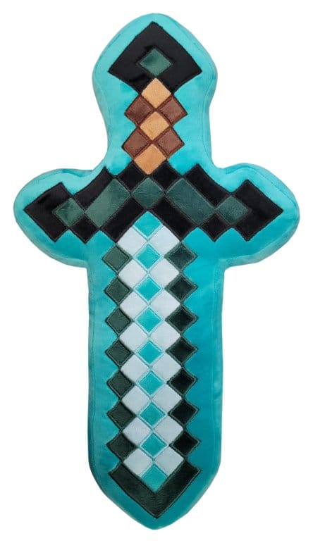 Cuscino decorativo a forma di Spada di Diamante Minecraft 45 cm Halantex