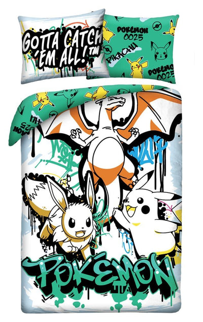 Pokémon Set Federa e Piumino 140x200 cm Halantex