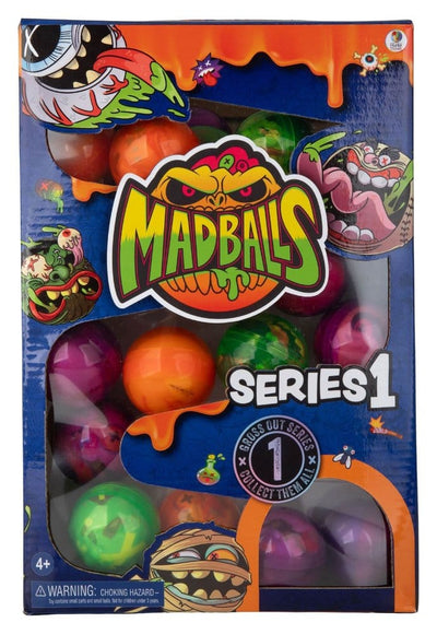 Mad Balls Palline Rimbalzine Collezionabili Anni '80 - Espositore da 40 - Hunter Products