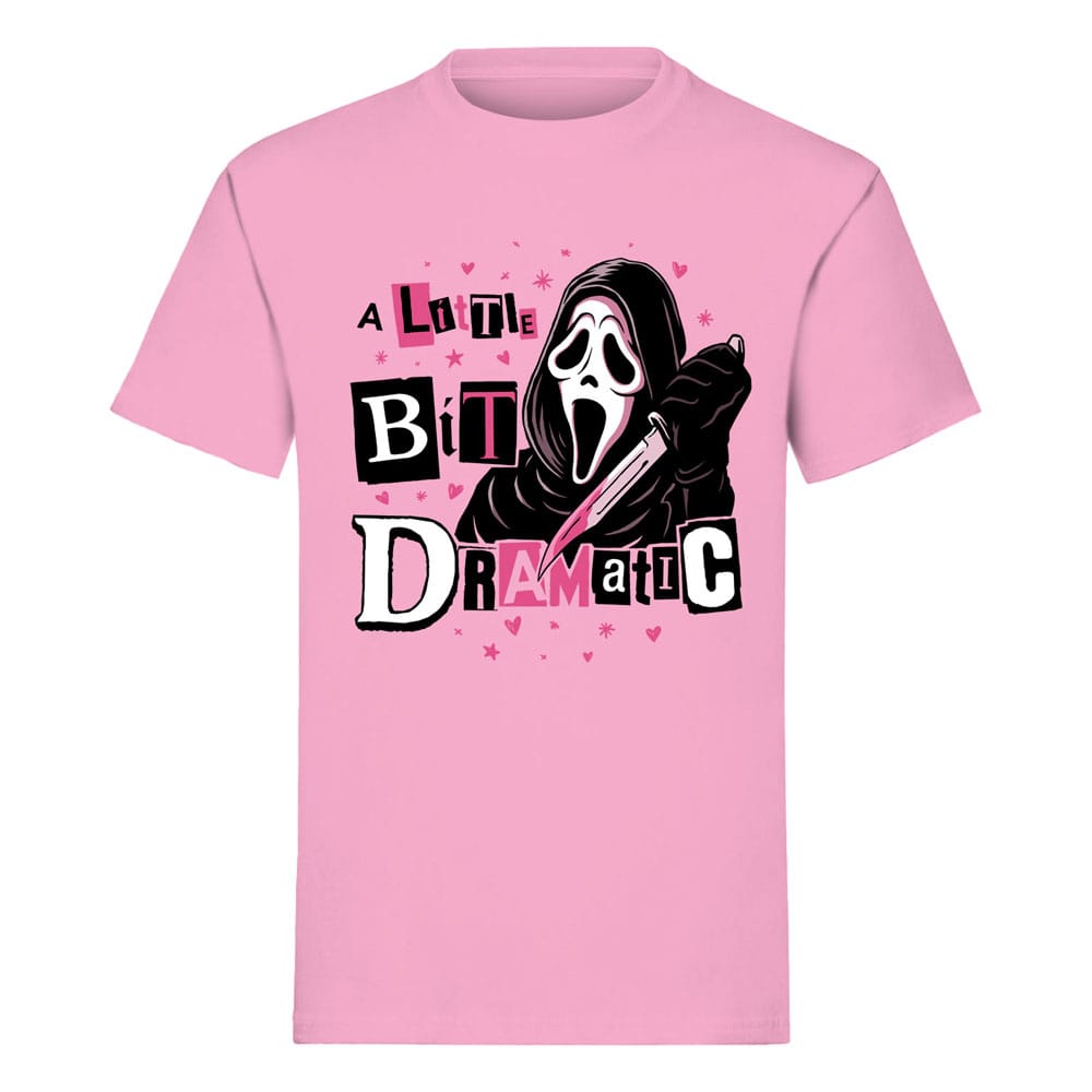 T-Shirt Scream Ghost Face A Little Bit Dramatic Taglia S Indiego
