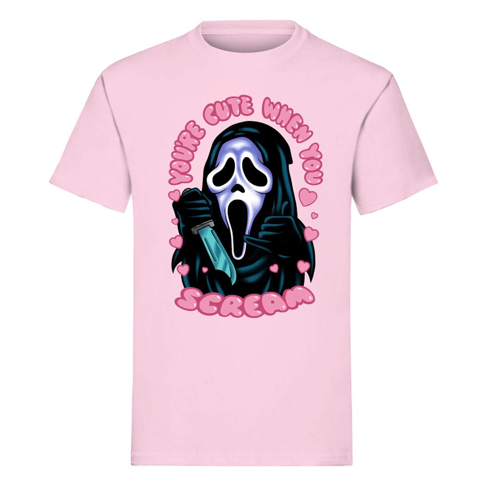 T-Shirt Scream Ghost Face "You're Cute when you Scream" Taglia XL - Indiego