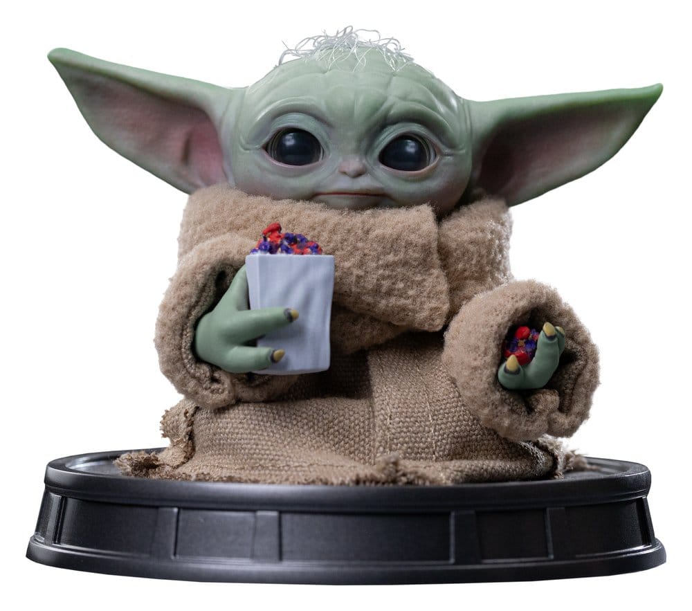 Statua Grogu Popcorn Time Grogu Collection di Iron Studios, The Mandalorian & Grogu