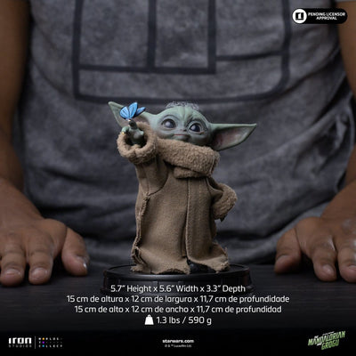 Statua Grogu Butterfly Wonder da The Mandalorian & Grogu, Grogu Collection, Iron Studios