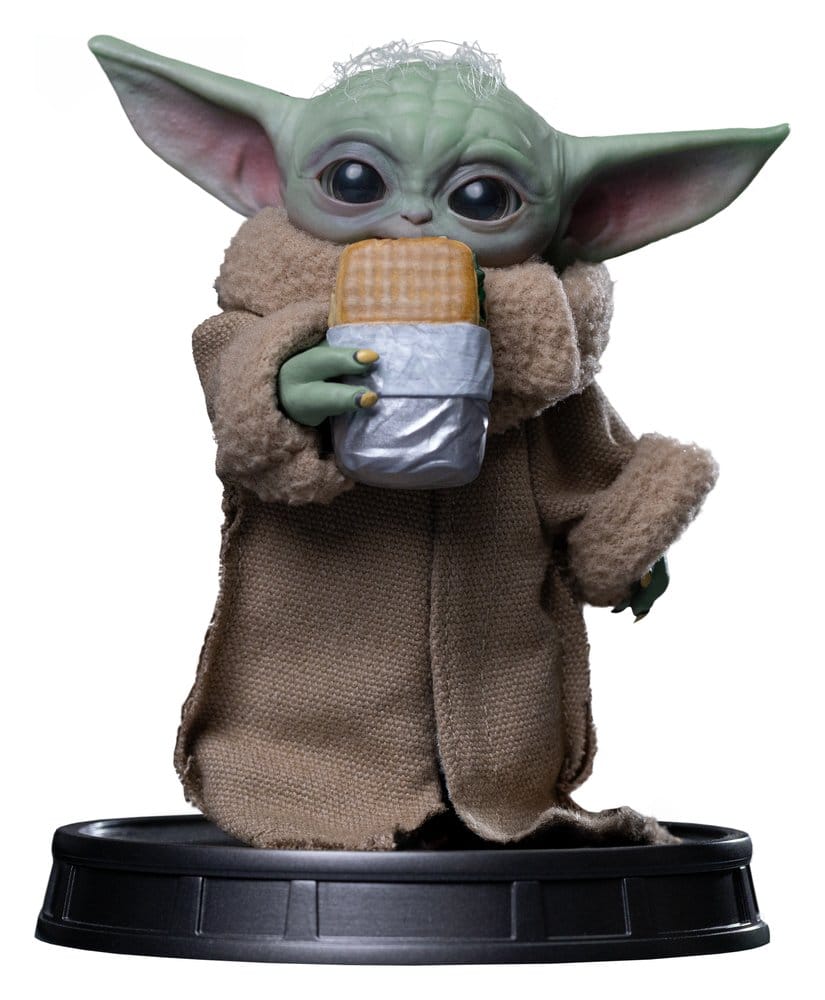 Statua Grogu con carrello snack, collezione Grogu, Star Wars: The Mandalorian & Grogu, Iron Studios
