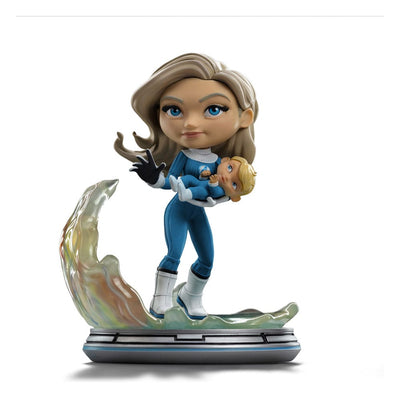 Figura in PVC Fantastic Four Mini Co. Donna Invisibile e Franklin 15 cm - Iron Studios