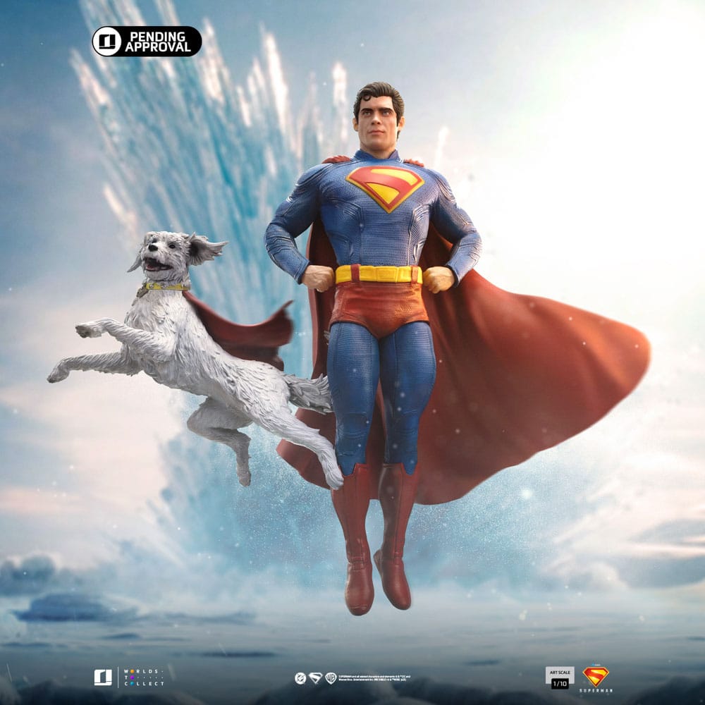 Statua Superman & Krypto Legacy Art Scale 1/10 Iron Studios 32 cm