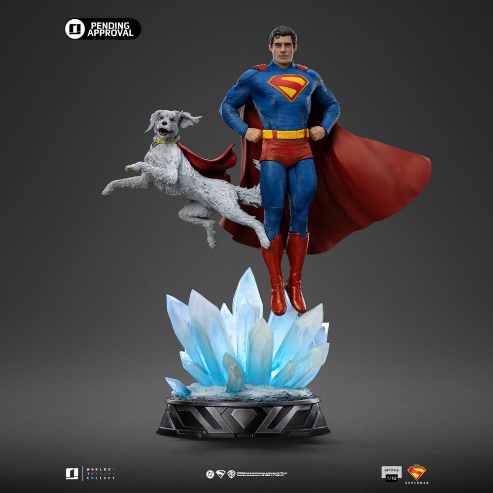 Statua Superman & Krypto Legacy Art Scale 1/10 Iron Studios 32 cm