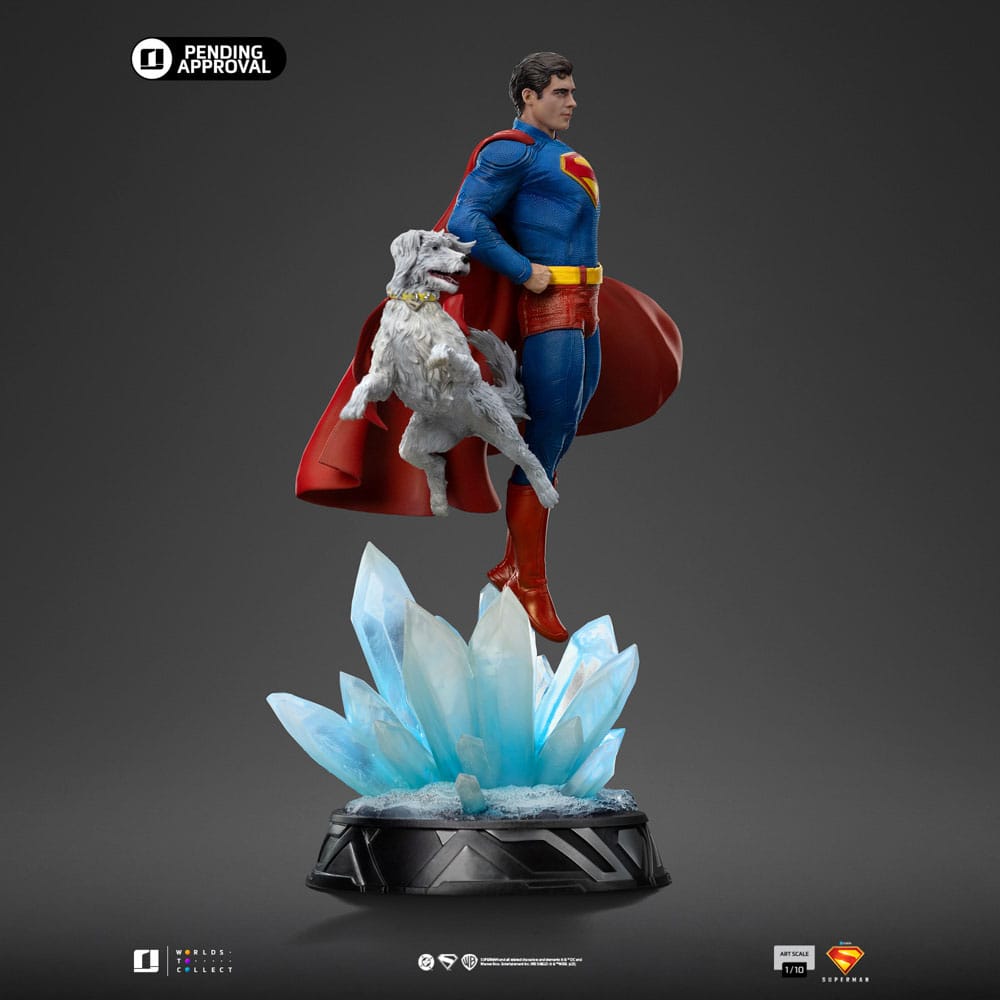 Statua Superman & Krypto Legacy Art Scale 1/10 Iron Studios 32 cm