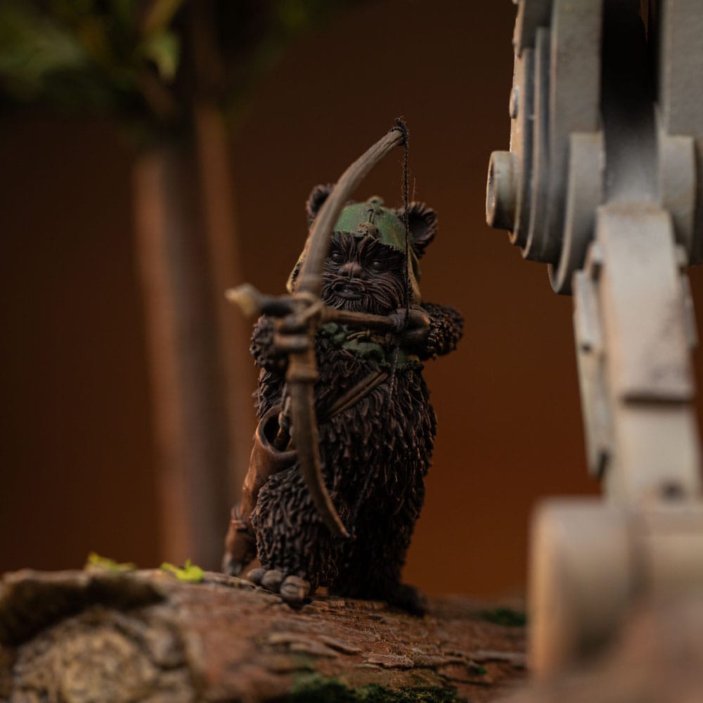 Star Wars Demi Art Scale Statua 1/20 AT-ST e Chewbacca 53 cm - Iron Studios