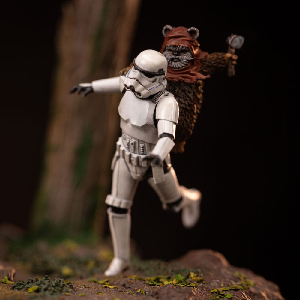 Star Wars Demi Art Scale Statua 1/20 AT-ST e Chewbacca 53 cm - Iron Studios