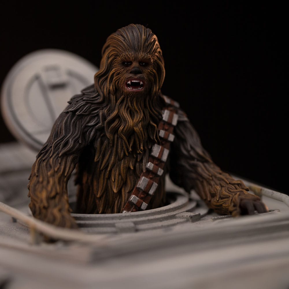 Star Wars Demi Art Scale Statua 1/20 AT-ST e Chewbacca 53 cm - Iron Studios