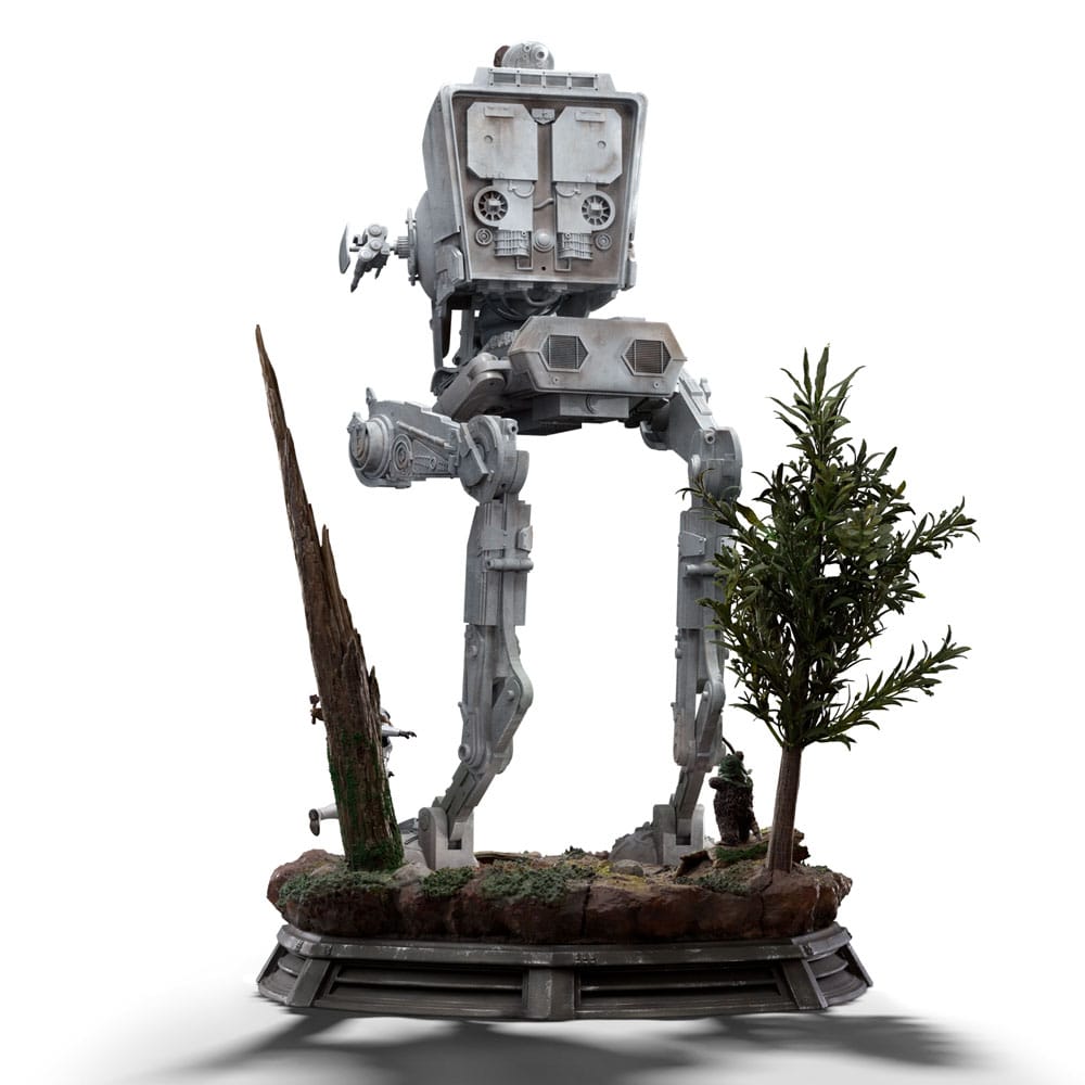 Star Wars Demi Art Scale Statua 1/20 AT-ST e Chewbacca 53 cm - Iron Studios