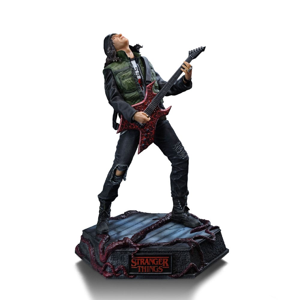 Statua Eddie Munson Stranger Things Deluxe Art Scale 1/10 Iron Studios 20 cm