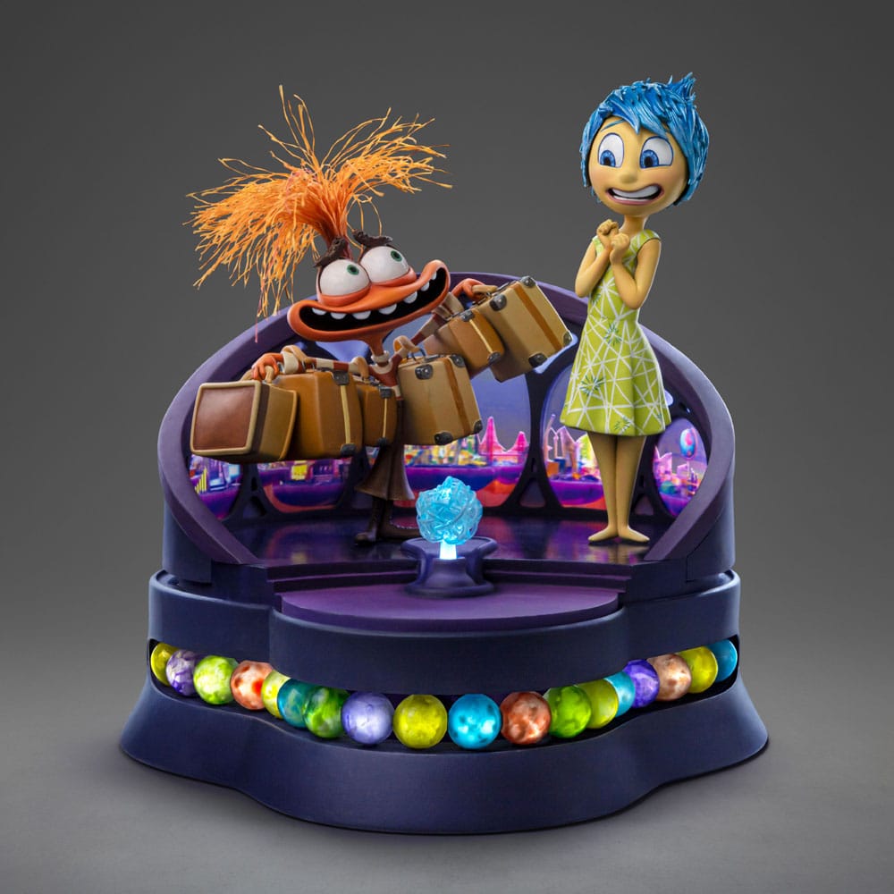 Inside Out 2 Deluxe Art Scale Statue 1/10 Gioia e Ansia 26 cm Iron Studios