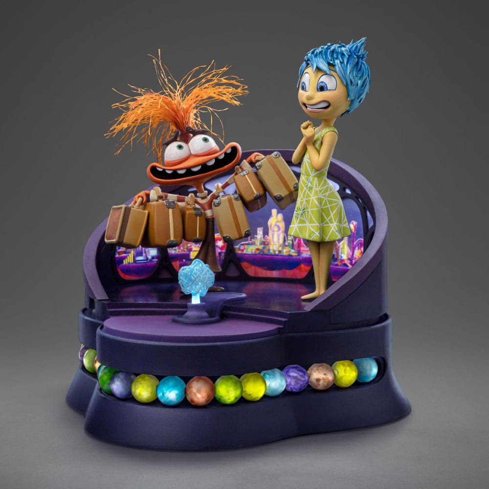 Inside Out 2 Deluxe Art Scale Statue 1/10 Gioia e Ansia 26 cm Iron Studios