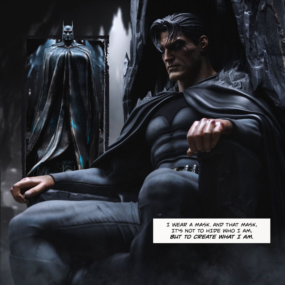 Batman e Bruce Wayne Statua 1/4 DC Comics Iron Studios 79 cm